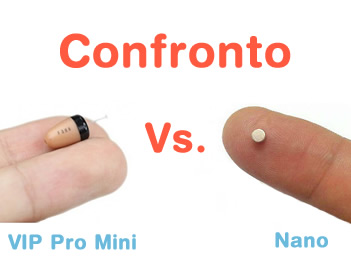 Confronto micro auricolare