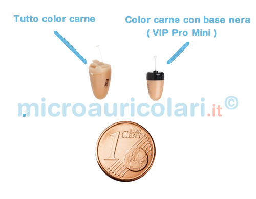 Micro auricolare color pelle e base nera