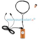 Micro auricolare VIP Pro Mini con collana mp3 con pulsanti